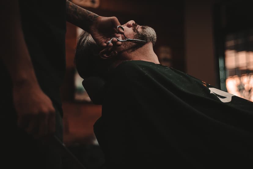 Beard trimming and styling at Jassal Brother Salon